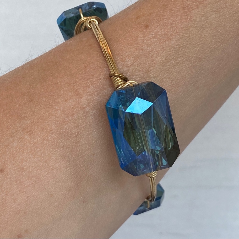 Bourbon & Boweties Gold Plated Bangle Bracelet - Picture 7 of 10